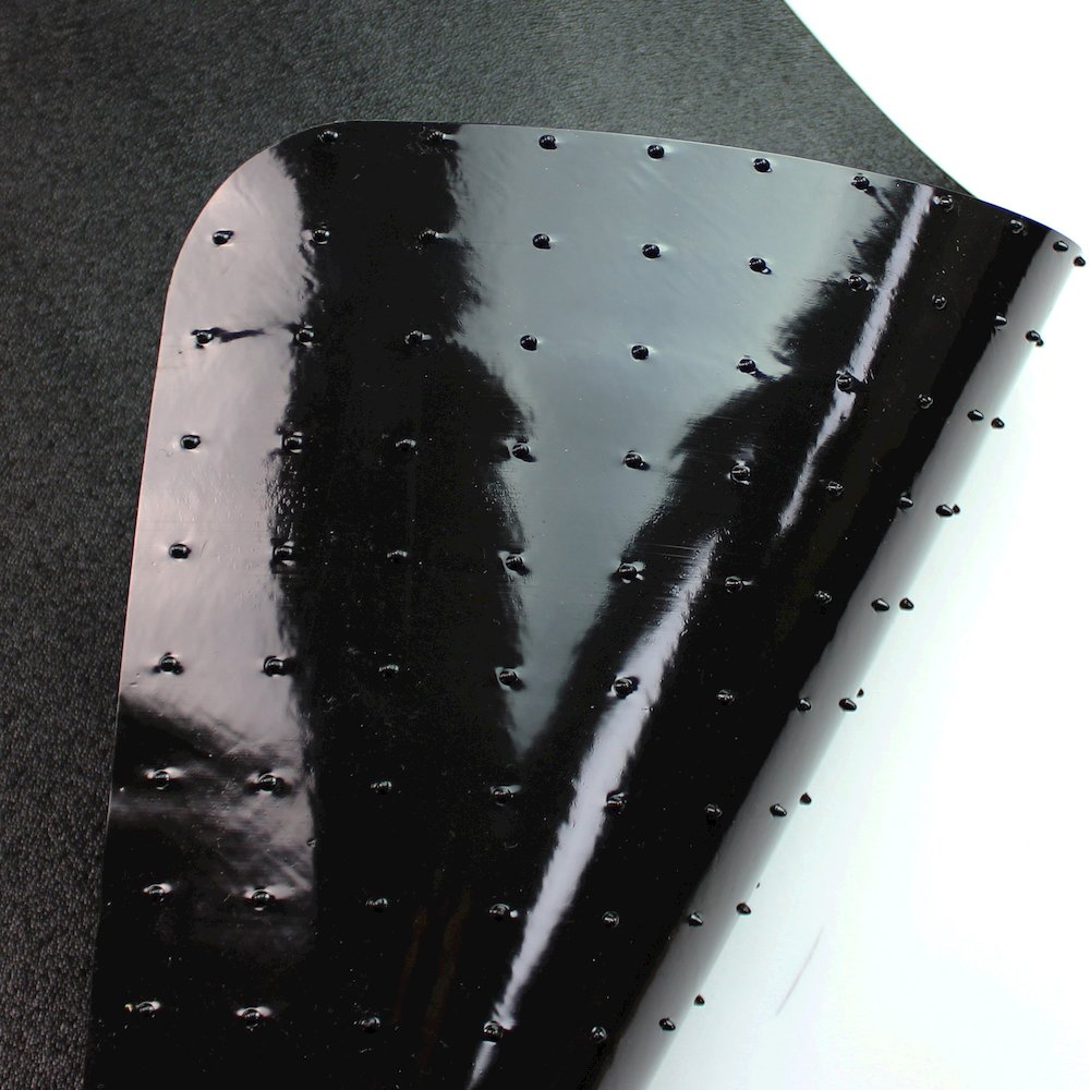 Black Vinyl Rectangular Chair Mat for Carpets - 48" x 60"