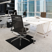 Black Vinyl Lipped Chair Mat for Carpets - 36" x 48"