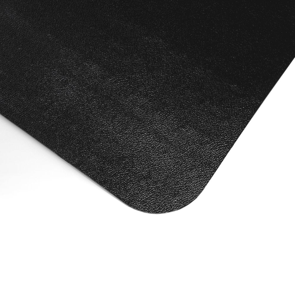 Black Vinyl Rectangular Chair Mat for Hard Floor - 29.5" x 47"