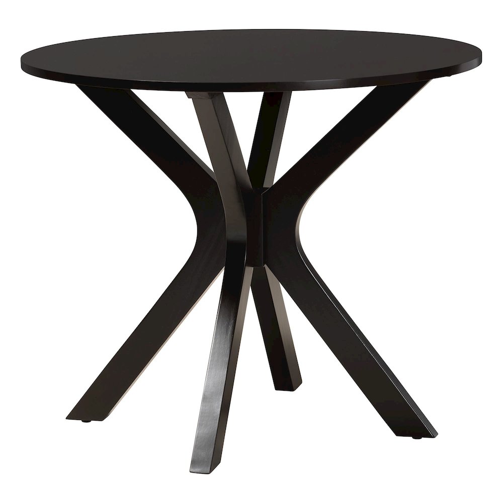 Julia 5-Piece Dining Set, Mid-Century Modern Round Table, Chair Set, Sand