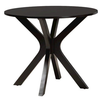 Julia 5-Piece Dining Set, Mid-Century Modern Round Table, Chair Set, Sand
