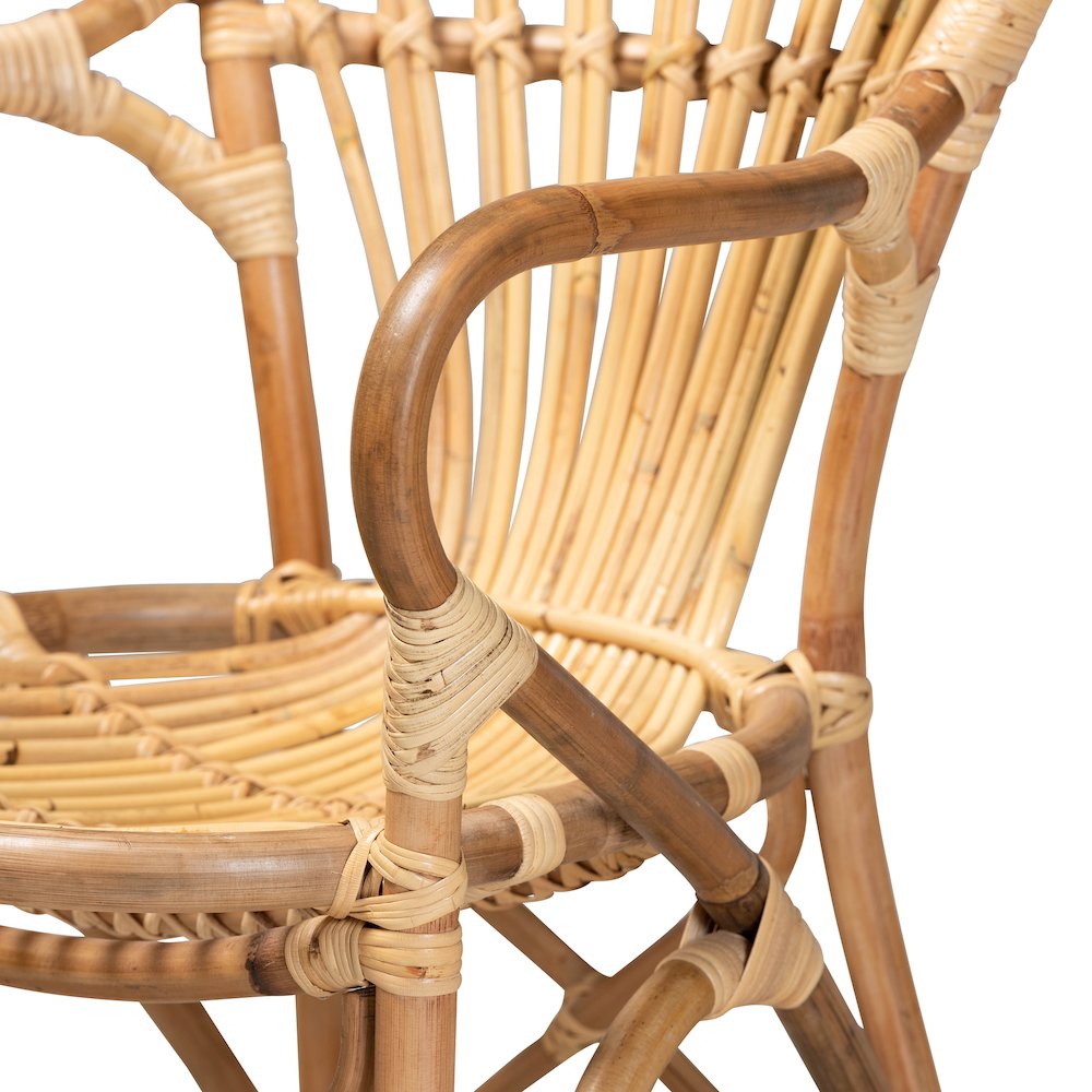 Natural Finished Rattan Dining Chair
