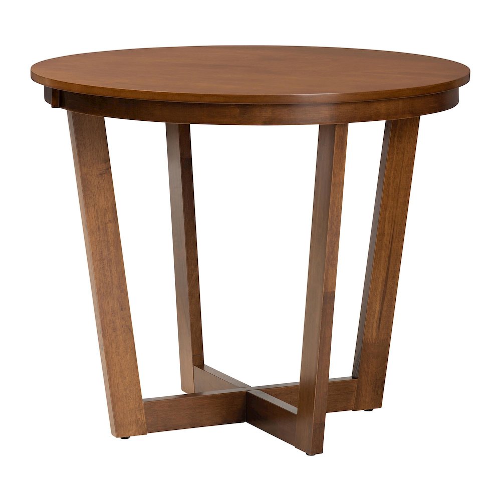 Ana Modern Grey and Walnut Brown Wood 5-Piece Dining Set