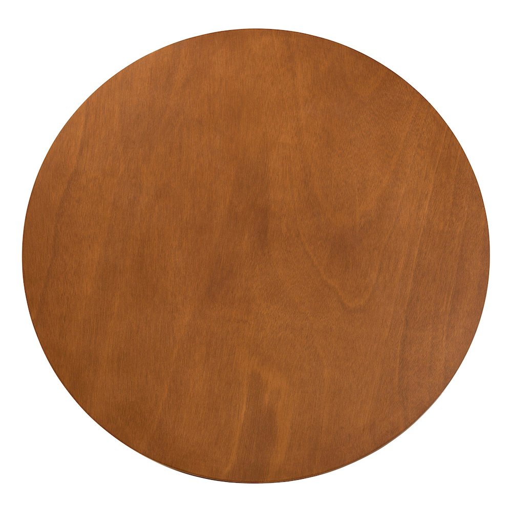 Ana Modern Grey and Walnut Brown Wood 5-Piece Dining Set