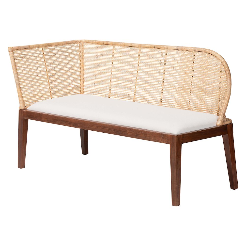 Okinawa 3-Piece Dining Nook Set - L-Shaped Rattan Corner Benches