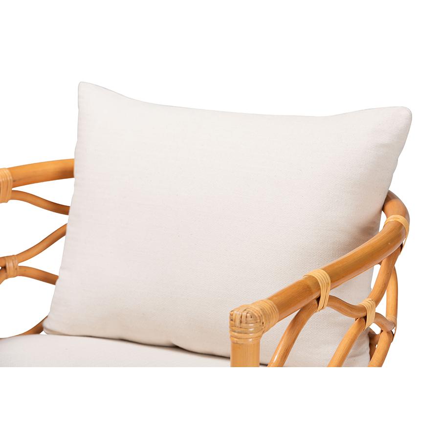 Acelynn Bohemian Light Honey Rattan Arm Chair