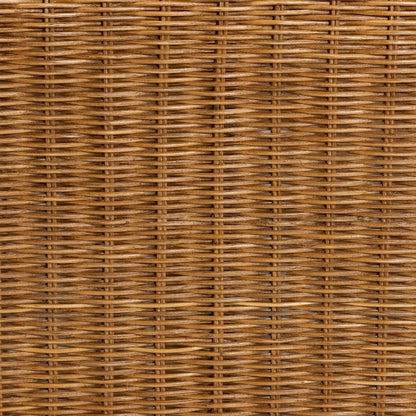 Oteria Bohemian Light Honey Scalloped Rattan Side Table