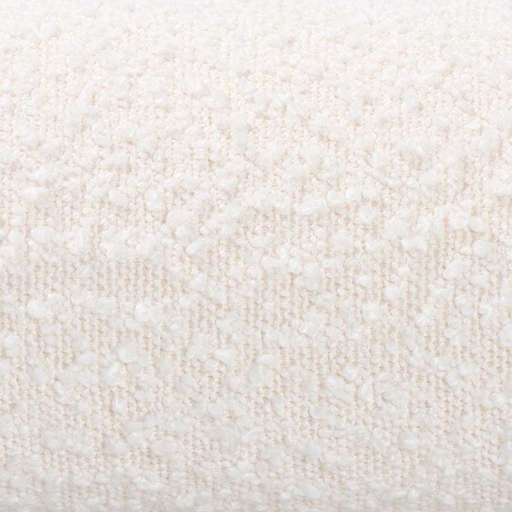 Ralayna Modern Luxe Ivory Boucle Fabric Queen Size Bed