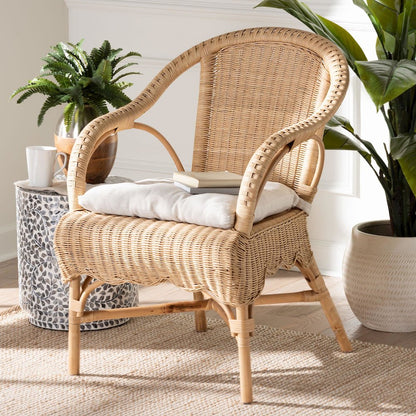 Reinu Natural Rattan Dining Chair