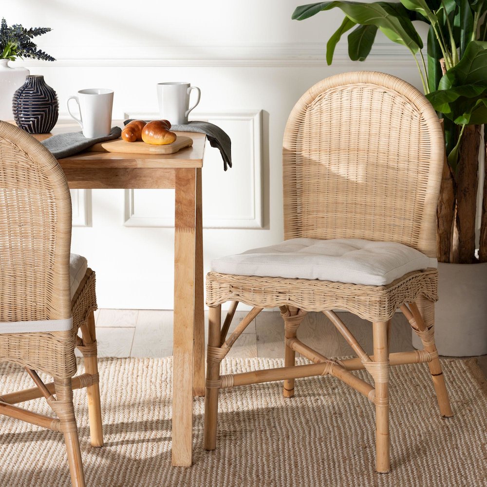 Bilu Bohemian Natural Rattan Dining Chair