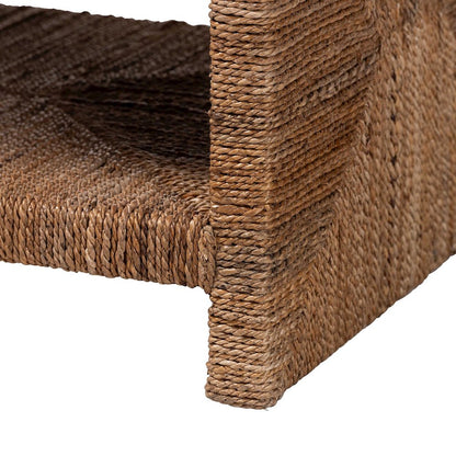 Liza Rectangle Seagrass Coffee Table - Handwoven Natural Fiber Frame