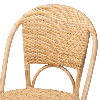 Jaylyn Bohemian Natural Rattan Dining Chair