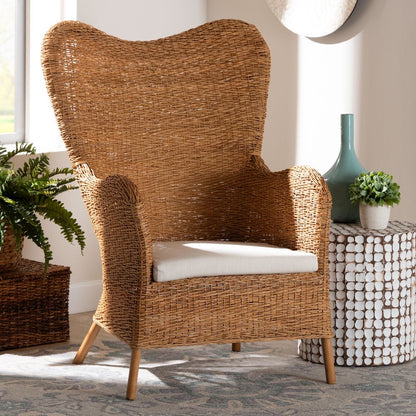 Terra Bohemian Light Honey Rattan Arm Chair