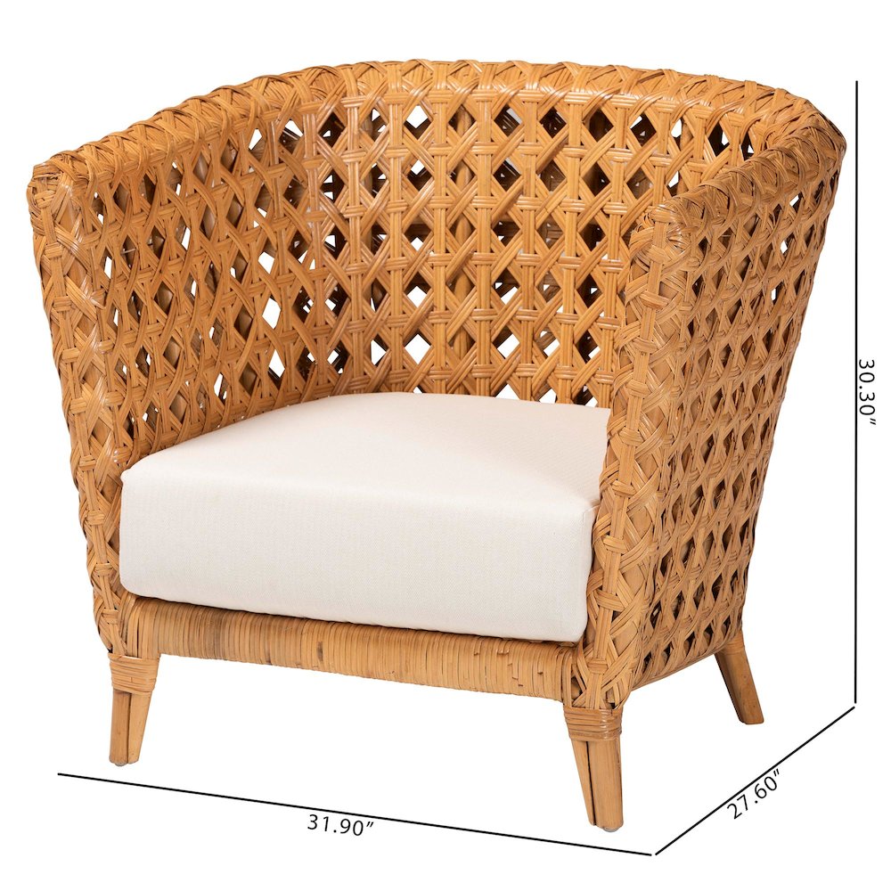Daiwa Bohemian Light Honey Ratan Accent Chair