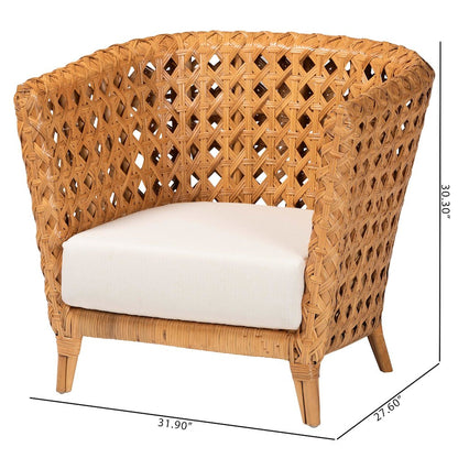 Daiwa Bohemian Light Honey Ratan Accent Chair