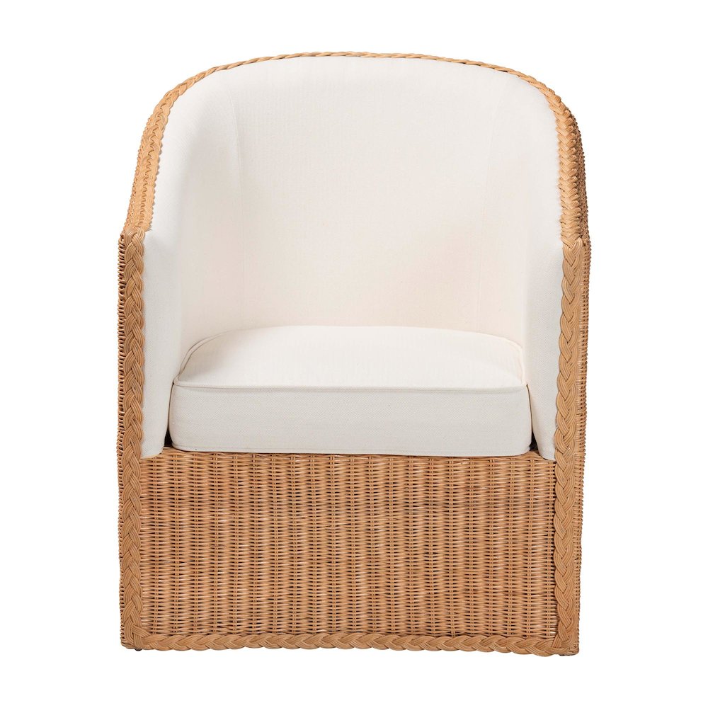Tessa Bohemian Light Honey Rattan Arm Chair