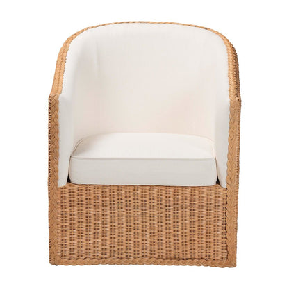 Tessa Bohemian Light Honey Rattan Arm Chair