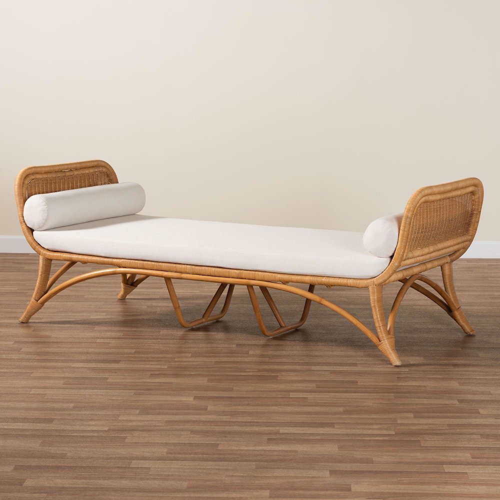 bali & pari Veve Bohemian Light Honey Rattan Daybed