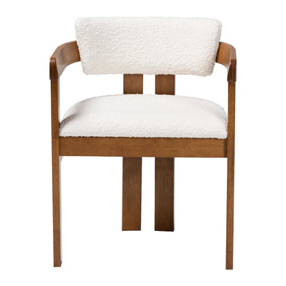 Carice Modern Cream Boucle Dining Chair