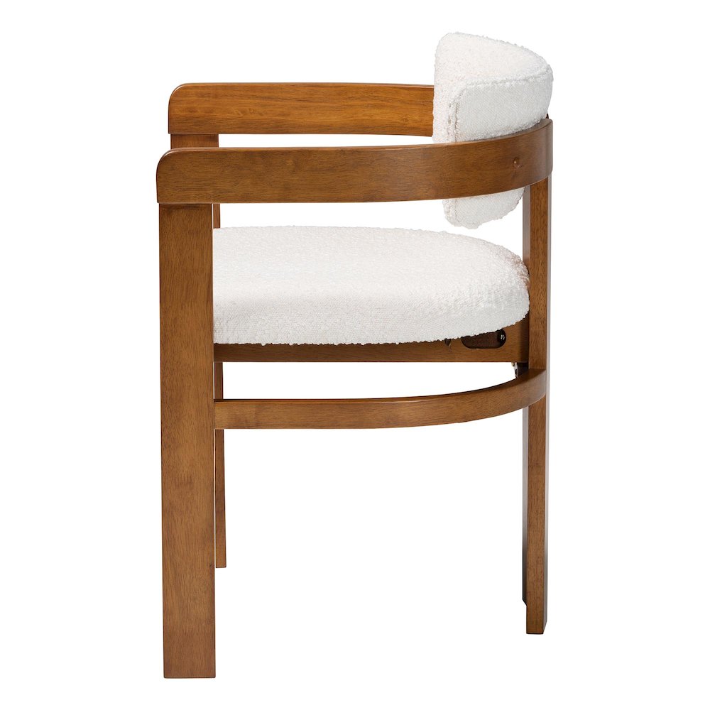 Carice Modern Cream Boucle Dining Chair