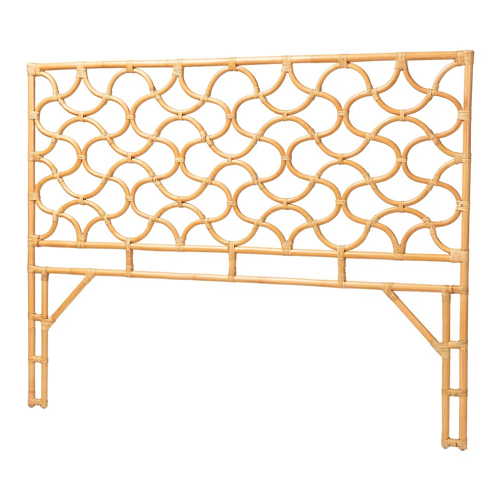 Kalcya Bohemian Natural Rattan King Size Standalone Headboard