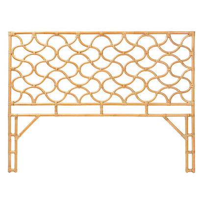 Kalcya Bohemian Natural Rattan King Size Standalone Headboard