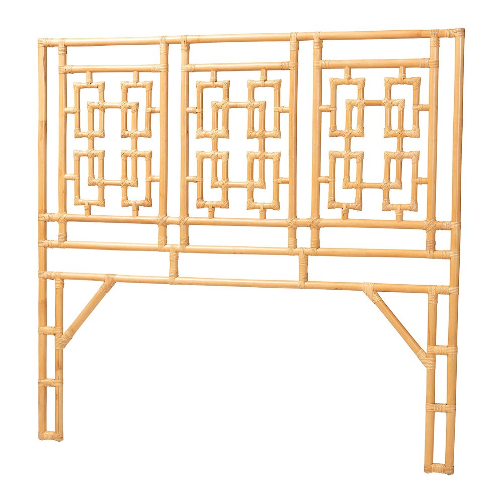 Galvan Bohemian Natural Rattan Queen Size Standalone Headboard