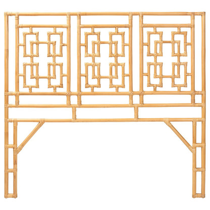 Galvan Bohemian Natural Rattan Queen Size Standalone Headboard