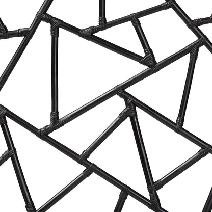 Frydel Black Rattan Queen Size Standalone Headboard