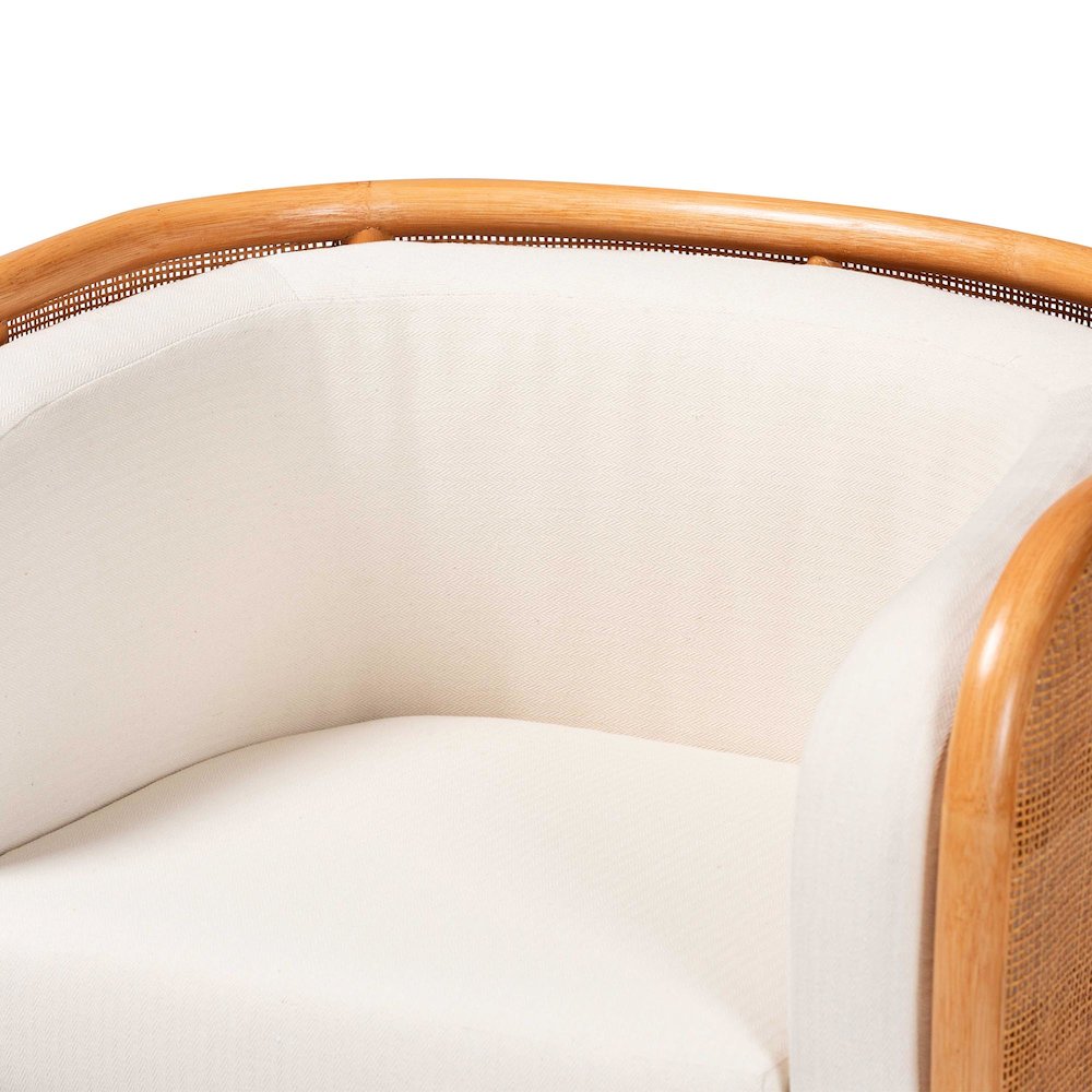 Bandung Bohemian Light Honey Rattan Accent Chair