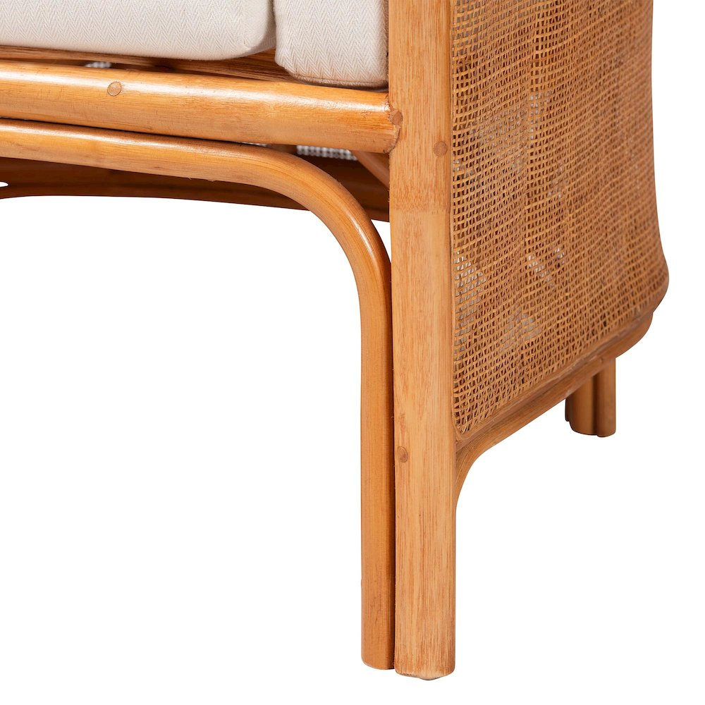 Bandung Bohemian Light Honey Rattan Accent Chair