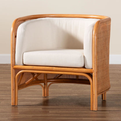 Bandung Bohemian Light Honey Rattan Accent Chair