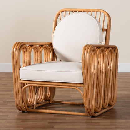 Tiramisu Bohemian Light Honey Rattan Arm Chair
