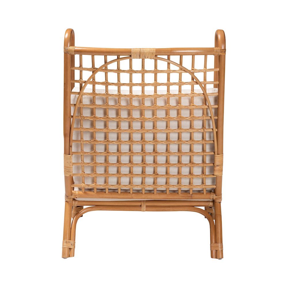 Helina Bohemian Light Honey Rattan Accent Chair