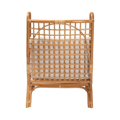 Helina Bohemian Light Honey Rattan Accent Chair