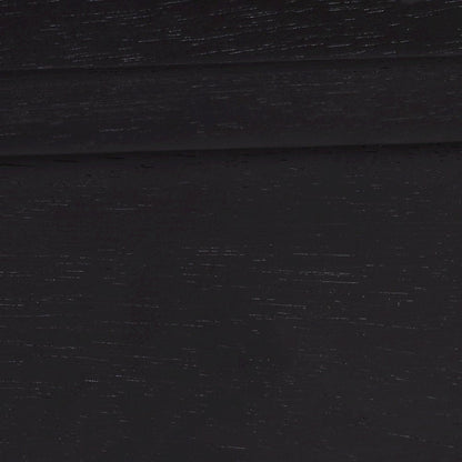 Cascadia Mid-Century Modern Ebony Black Wood Queen Size Wingback Platform Bed