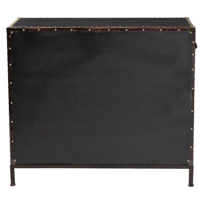 Studio Benton Vintage Black Canvas 4-Drawer Storage Cabinet