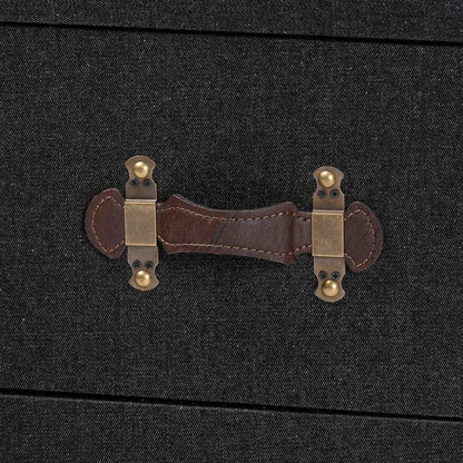 Studio Benton Vintage Black Canvas 4-Drawer Storage Cabinet