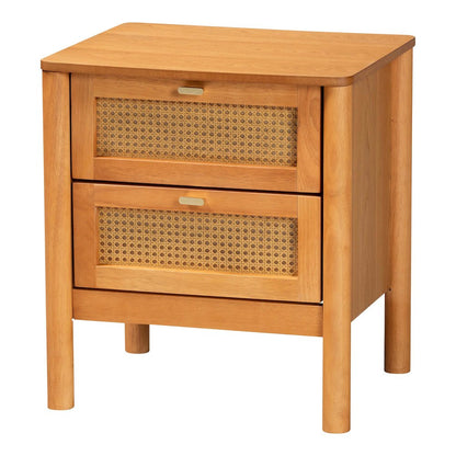 Jenn Golden Brown Wood Japandi 3-Piece Storage Set