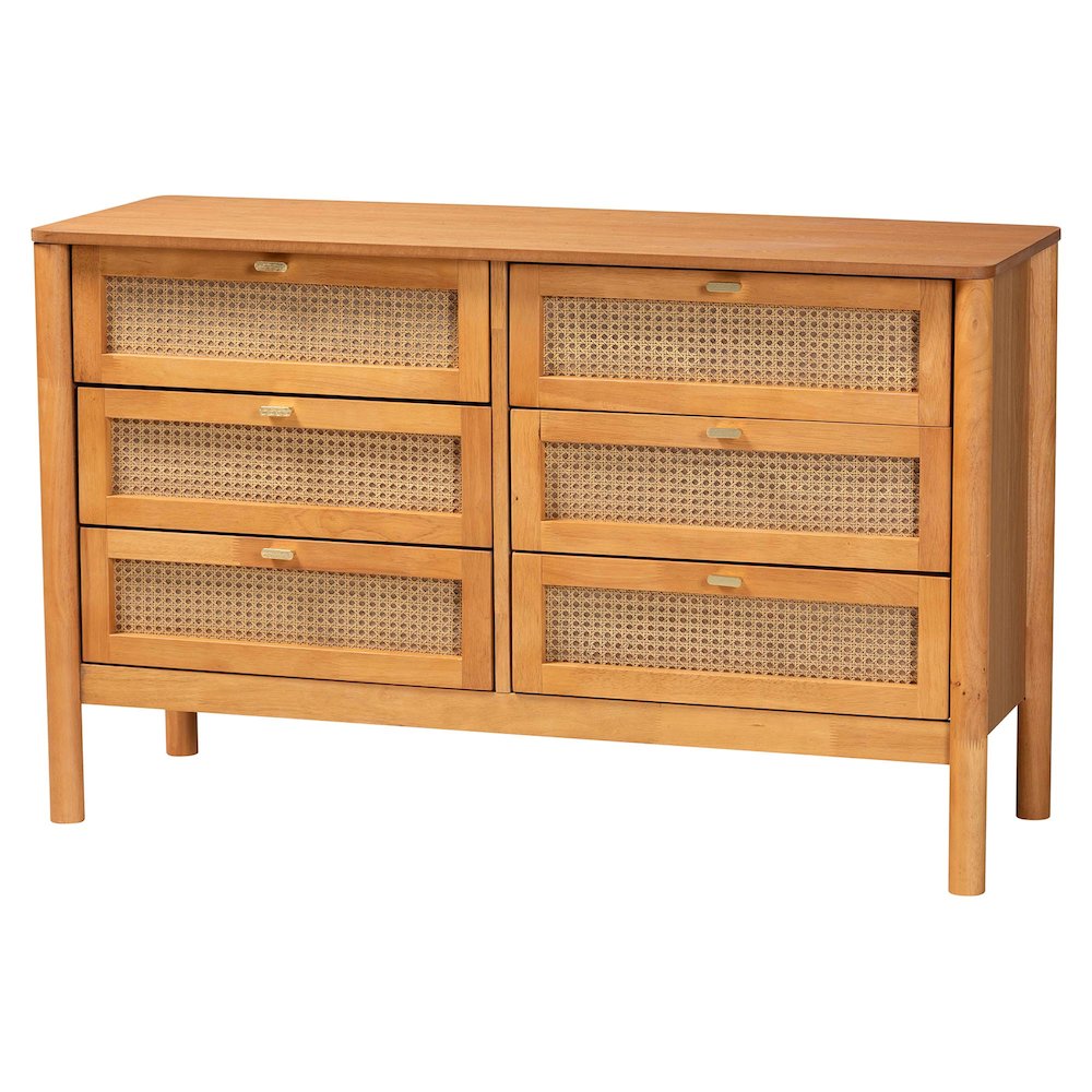 Jenn Golden Brown Wood Japandi 3-Piece Storage Set