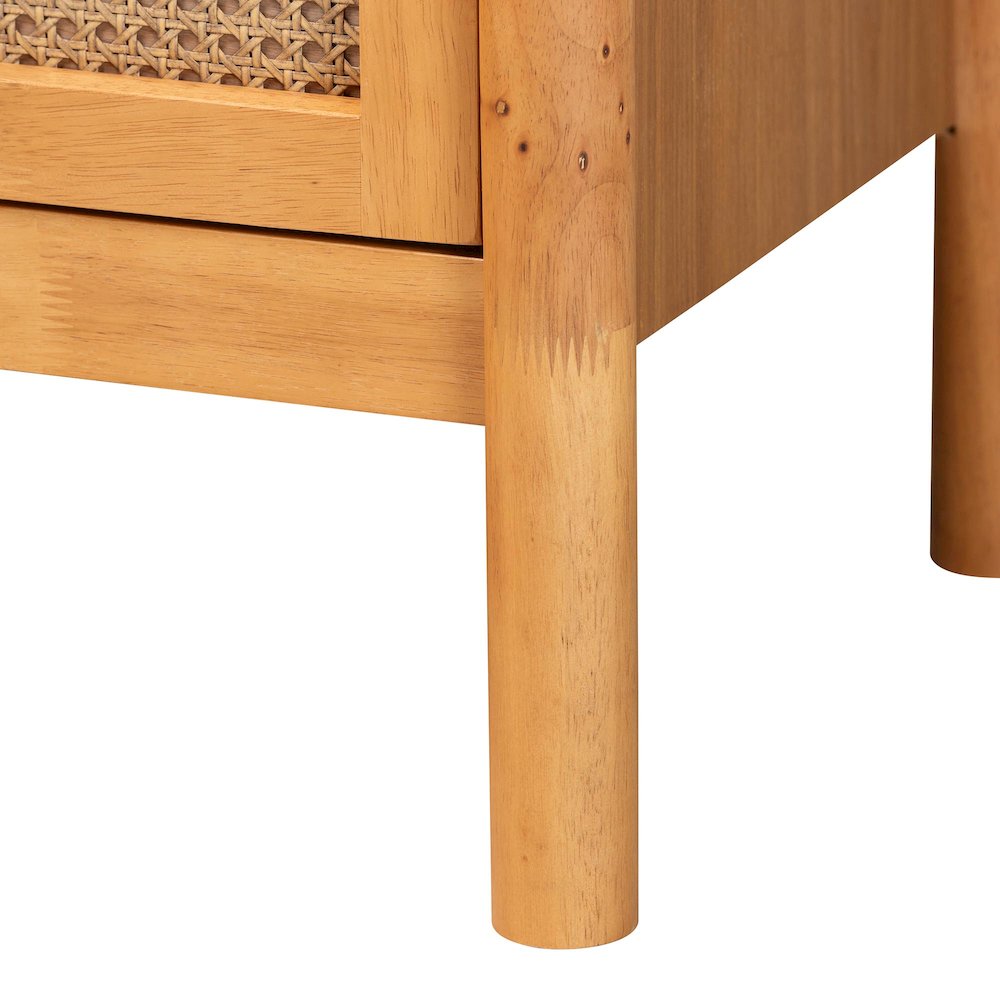 Jenn Golden Brown Wood Japandi 3-Piece Storage Set