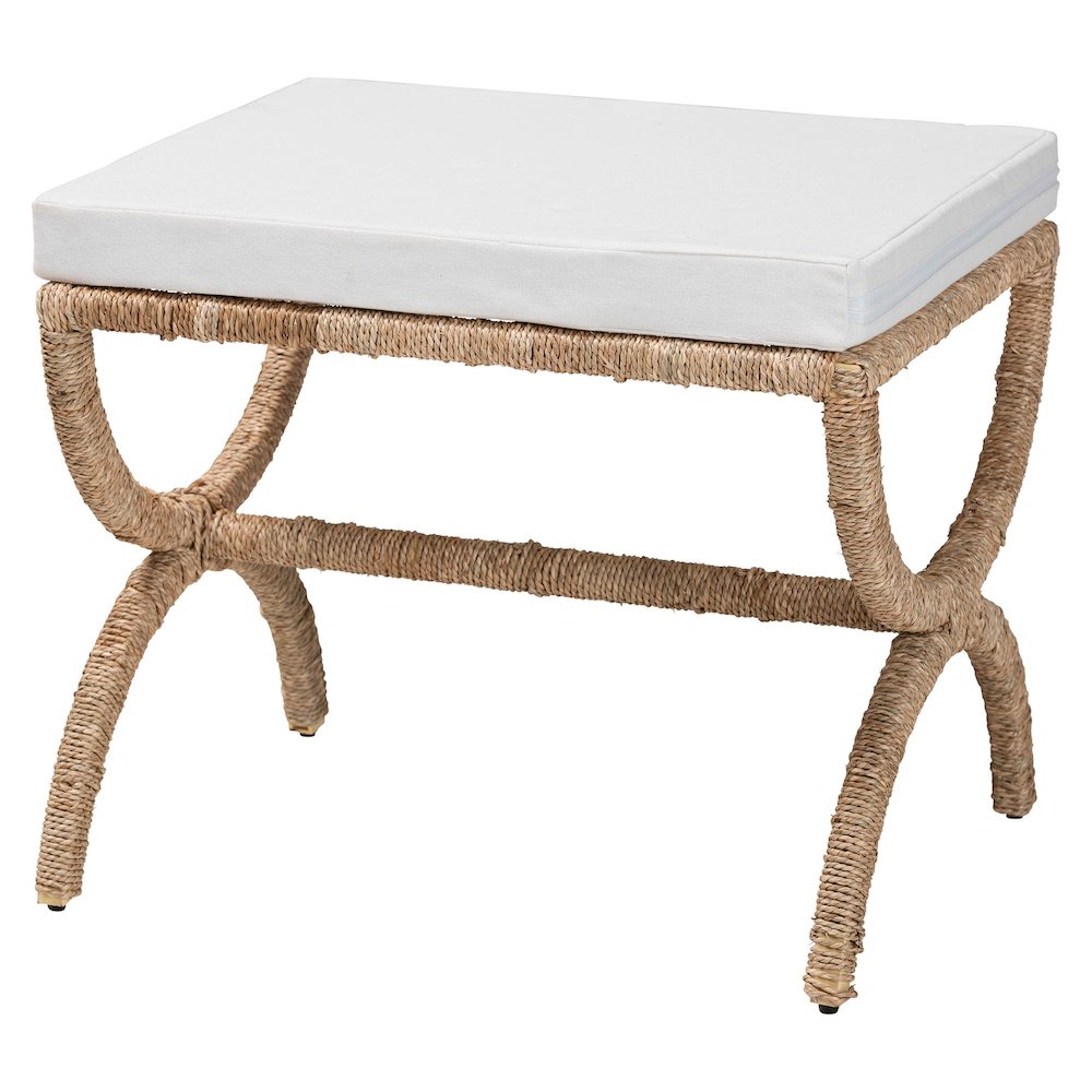 Maliyah Japandi Natural Jute Ottoman