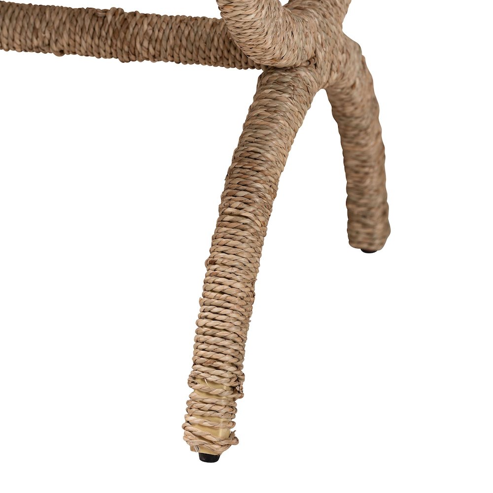 Maliyah Japandi Natural Jute Ottoman