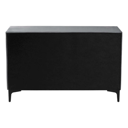 Etienne Modern Slate Grey Velvet 6-Drawer Dresser