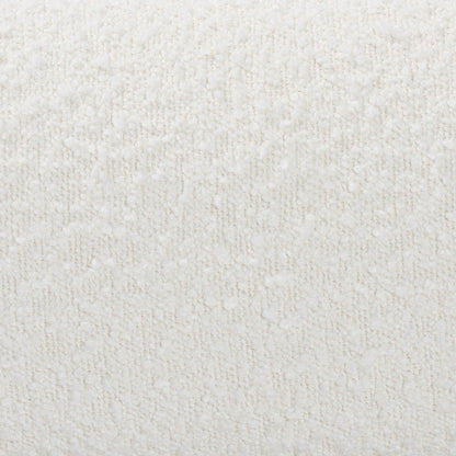 Vinicio Mid-Century Modern Cream Boucle Queen Platform Bed