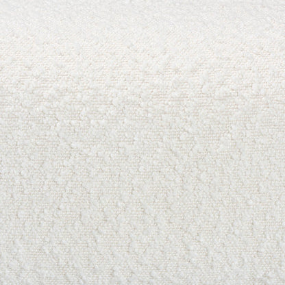 Vinicio Mid-Century Modern Cream Boucle Accent Bench