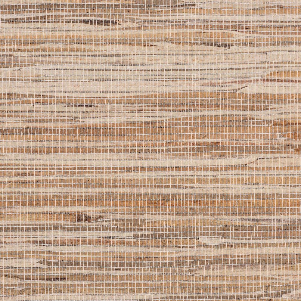 Julia Bohemian Woven Natural Grasscloth 1-Drawer Nightstand