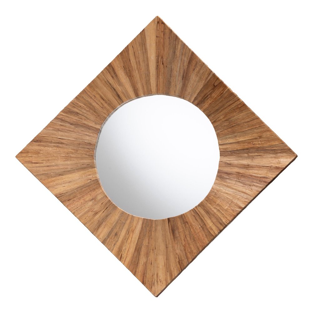 Mosa Bohemian Pealed Grasscloth Accent Mirror