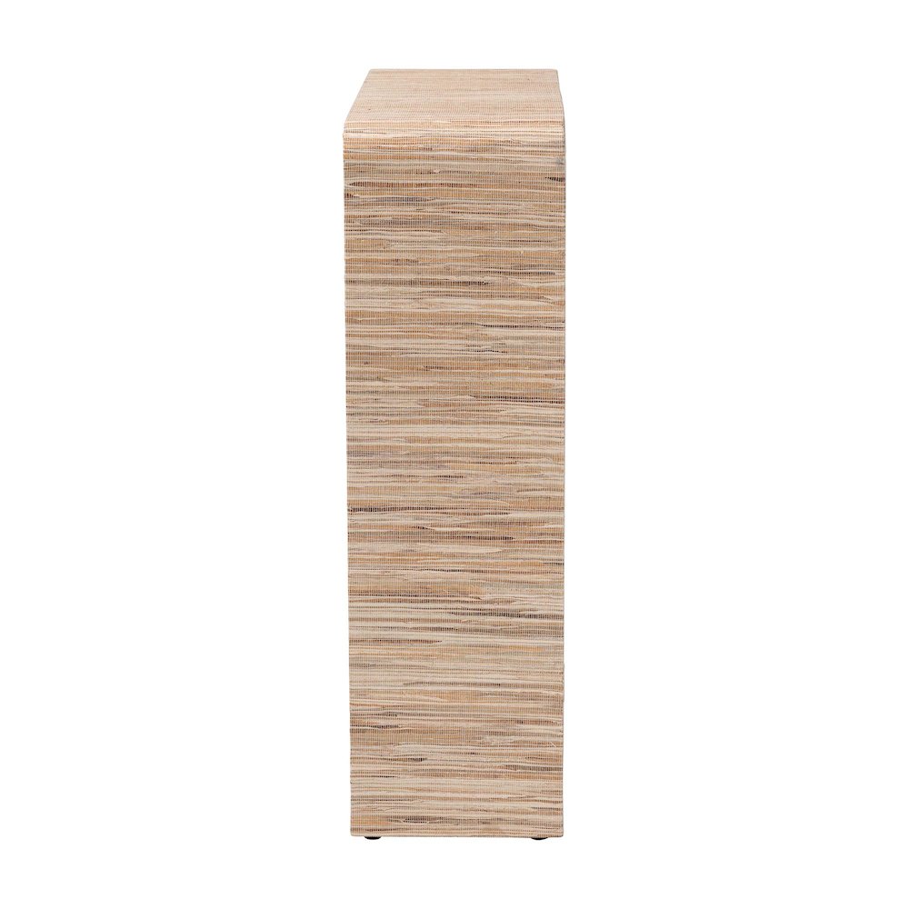 Lucy Bohemian Woven Grasscloth Bookshelf