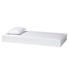 Roni Modern White Wood Twin Trundle